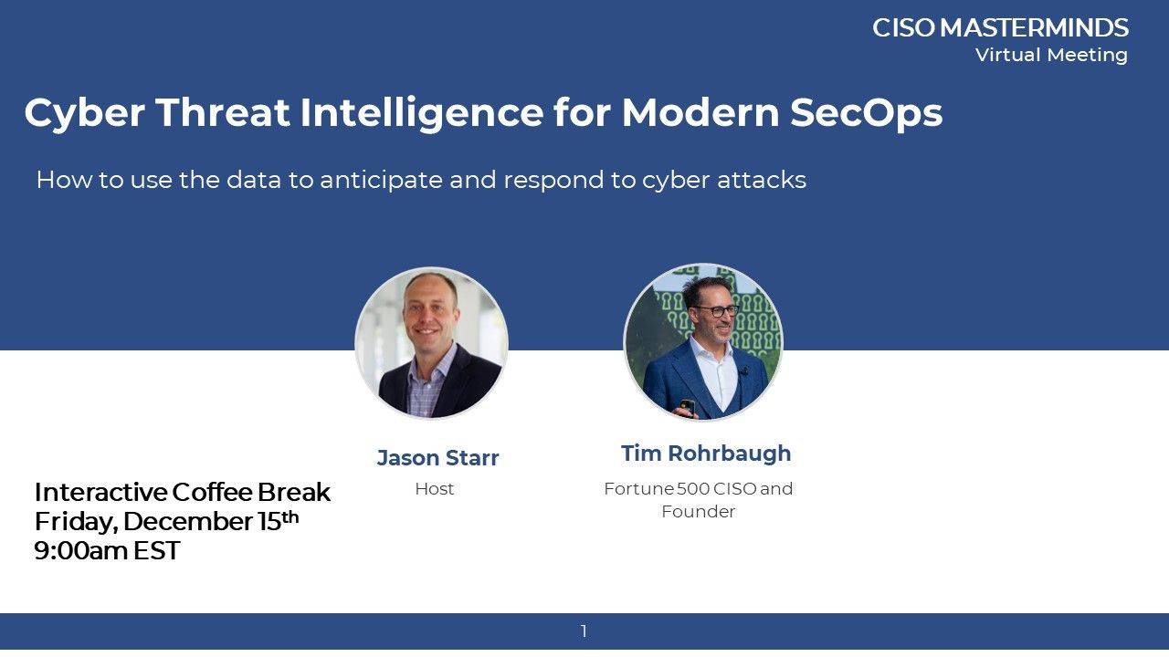 Dec 2023 RT | Cyber Threat Intelligence for Modern SecOps